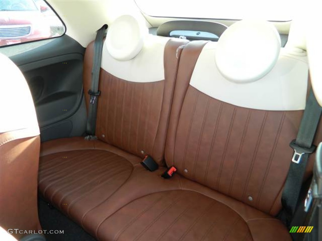 2013 Fiat 500 c cabrio Lounge Rear Seat Photo #75300221