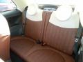 2013 Fiat 500 Marrone/Avorio (Brown/Ivory) Interior Rear Seat Photo