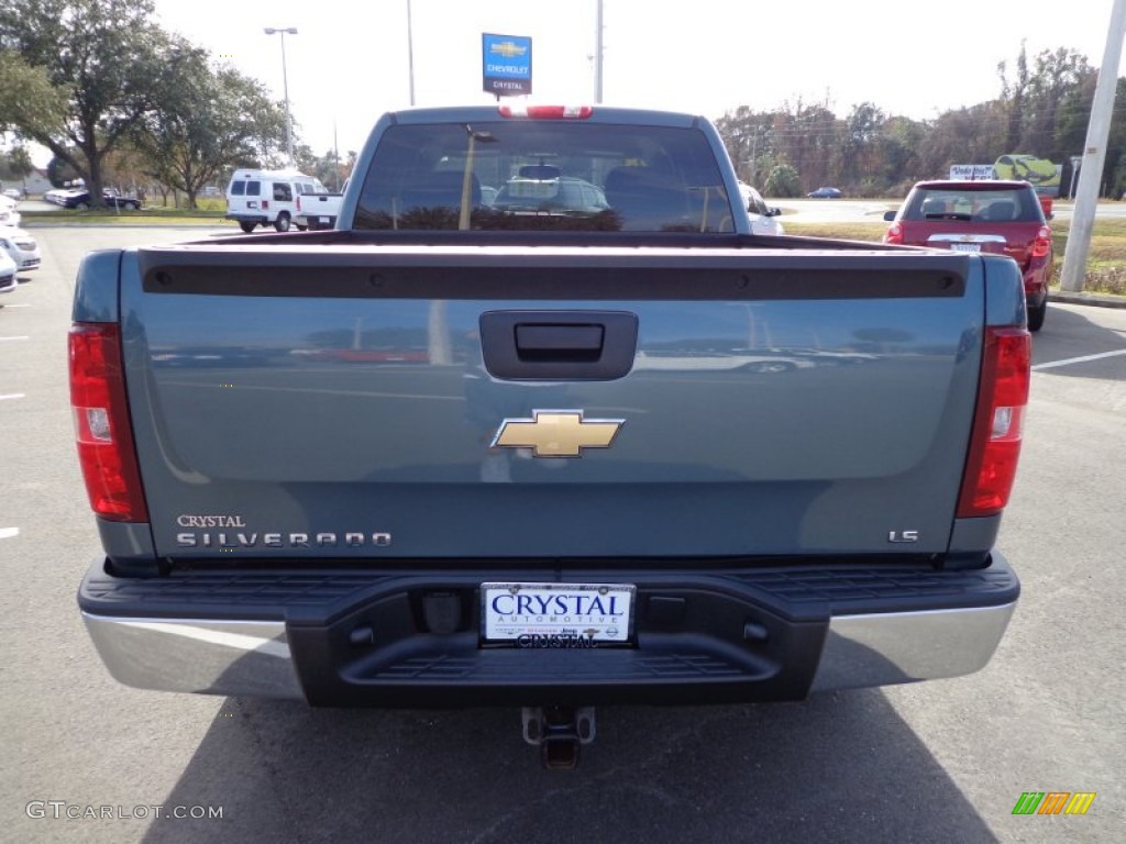 2008 Silverado 1500 Work Truck Extended Cab - Blue Granite Metallic / Dark Titanium photo #7