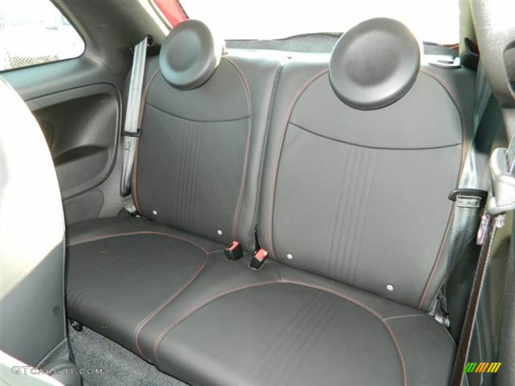 Abarth Nero/Rosso/Nero (Black/Red/Black) Interior 2013 Fiat 500 Abarth Photo #75300448