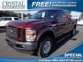 Royal Red Metallic 2009 Ford F250 Super Duty Cabelas Edition Crew Cab 4x4