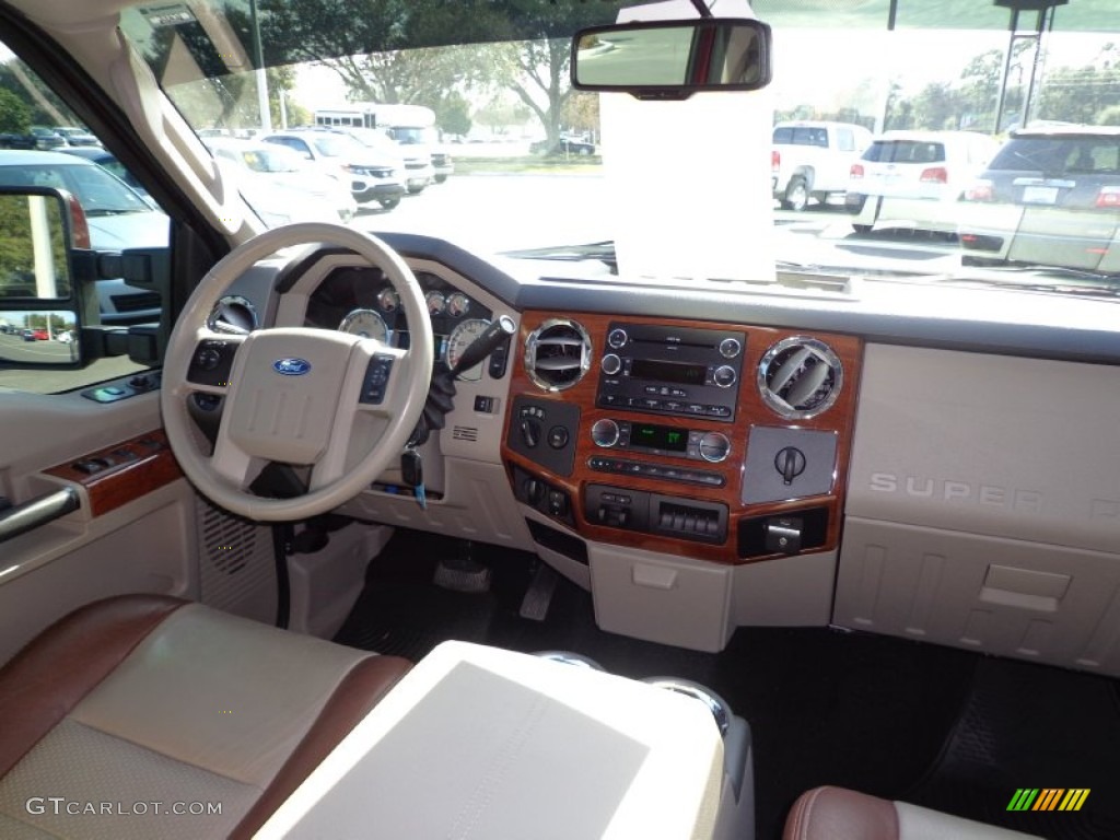 2009 Ford F250 Super Duty Cabelas Edition Crew Cab 4x4 Medium Stone/Dark Rust Dashboard Photo #75300592