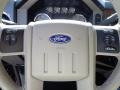 2009 Ford F250 Super Duty Medium Stone/Dark Rust Interior Steering Wheel Photo