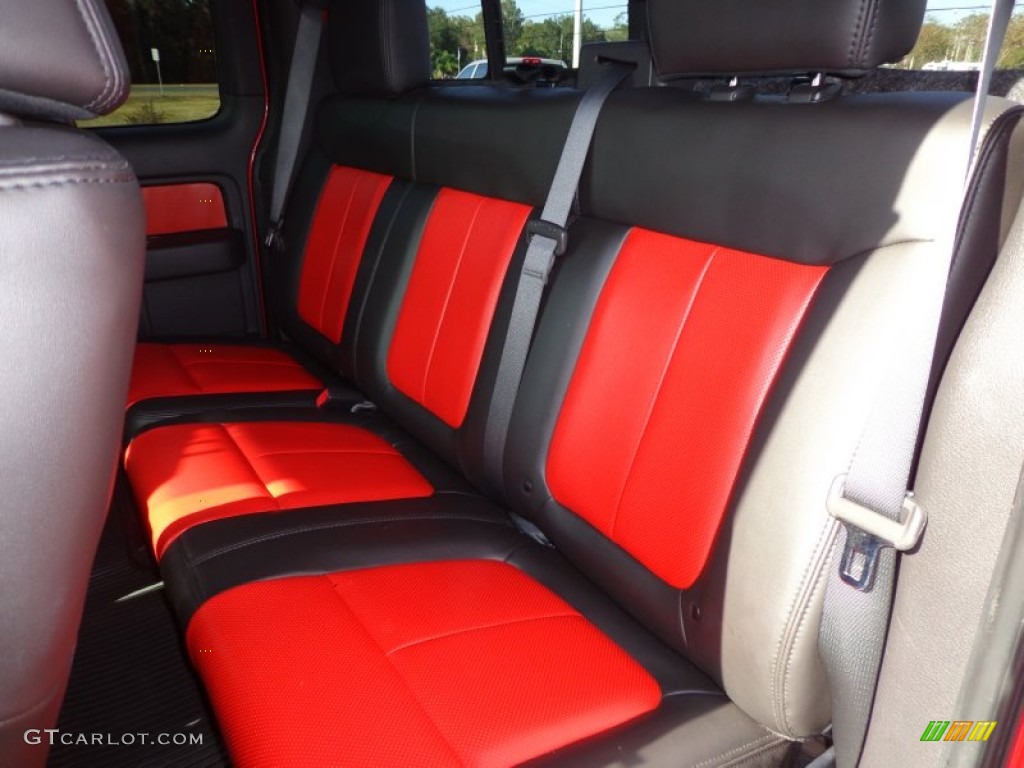 2010 F150 SVT Raptor SuperCab 4x4 - Molten Orange Tri Coat / Black photo #5