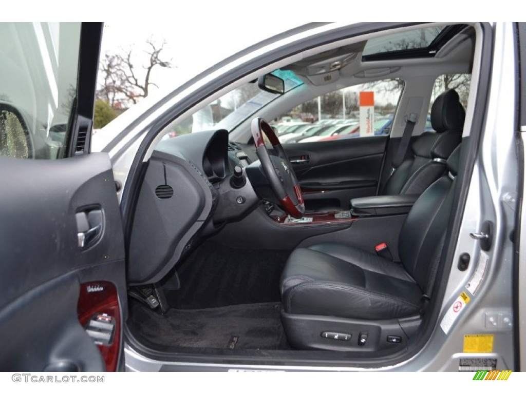 Black Interior 2009 Lexus GS 450h Hybrid Photo #75301485