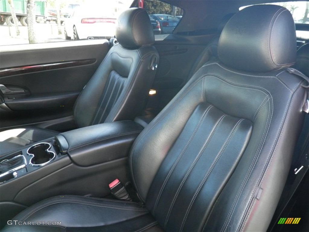 Nero Interior 2010 Maserati GranTurismo Convertible GranCabrio Photo #75302365