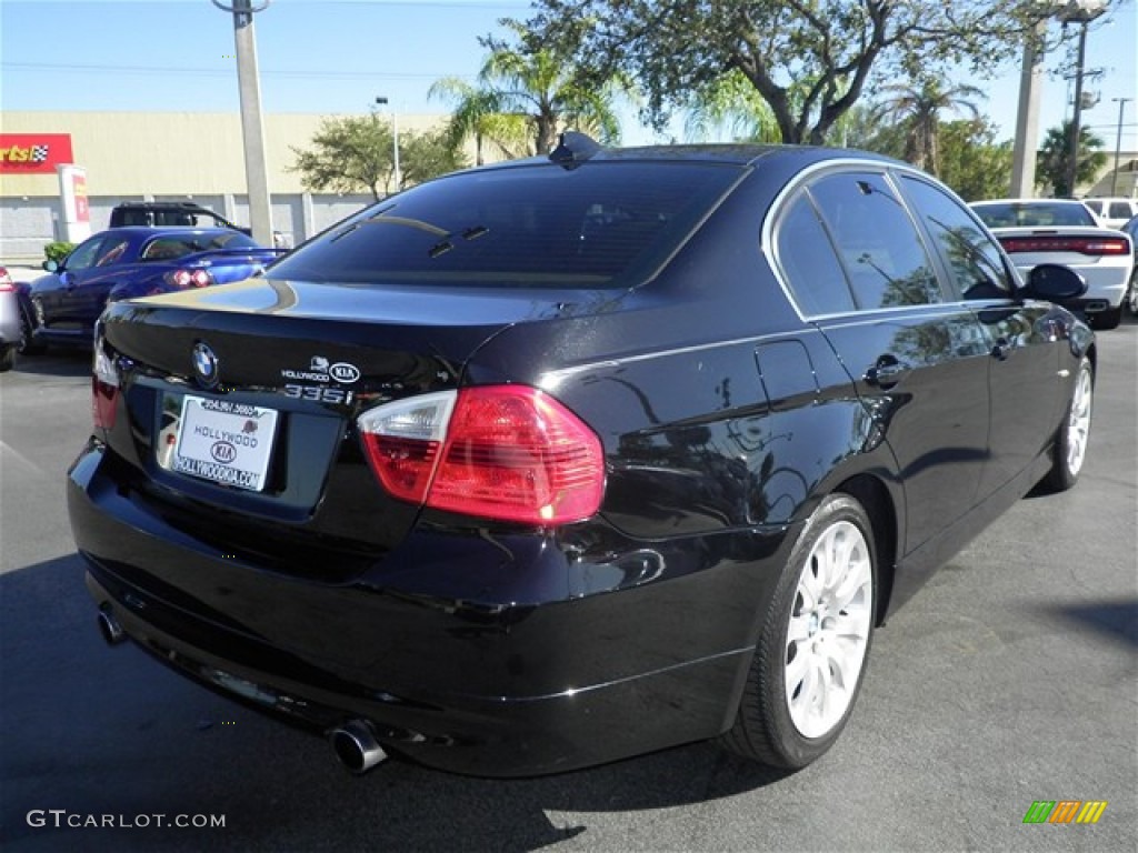 2007 3 Series 335i Sedan - Black Sapphire Metallic / Beige Dakota Leather photo #16