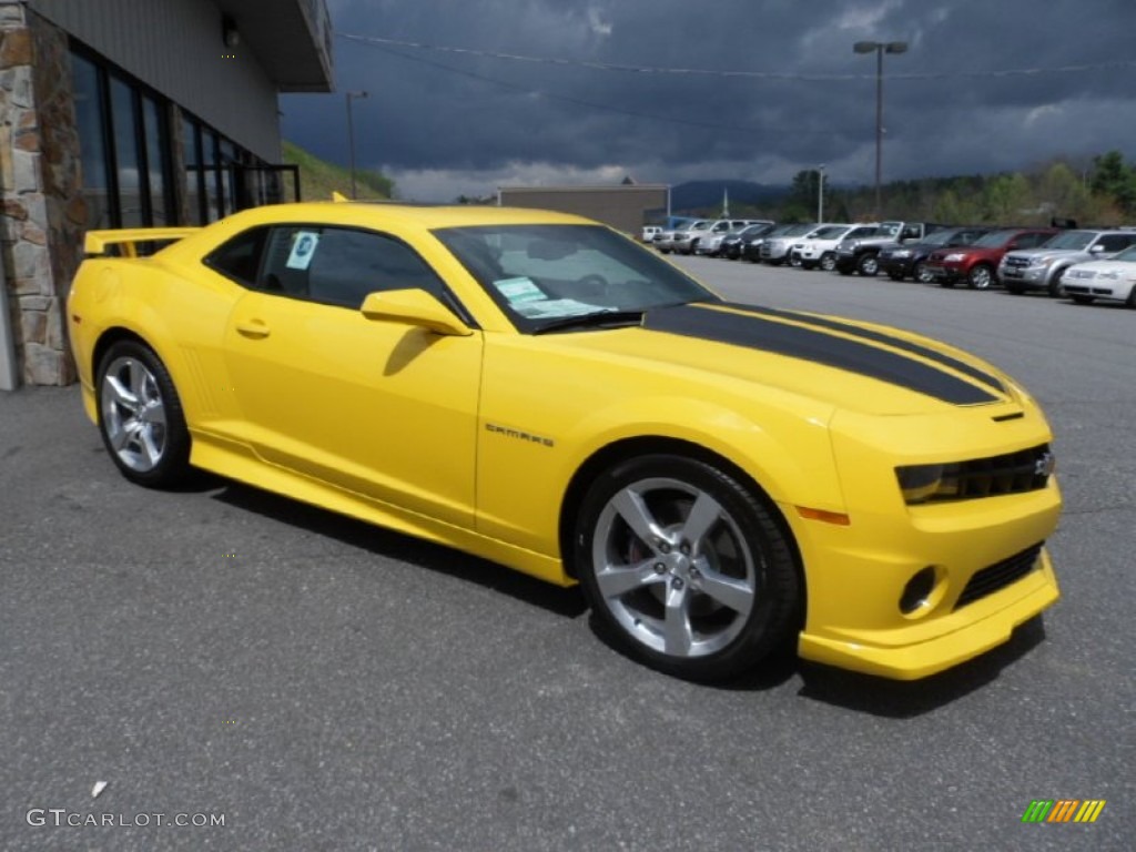 2012 Camaro SS/RS Coupe - Rally Yellow / Black photo #1