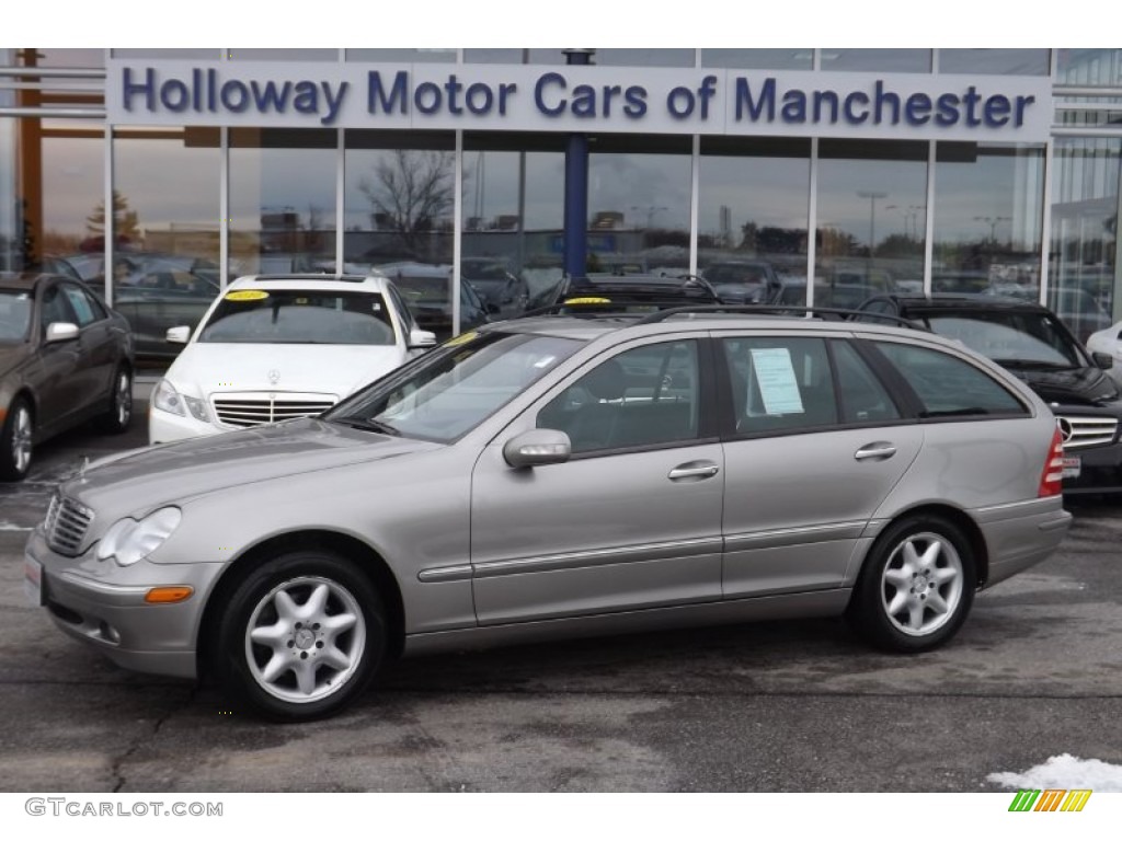 2003 C 240 4Matic Wagon - Pewter Silver Metallic / Charcoal photo #1