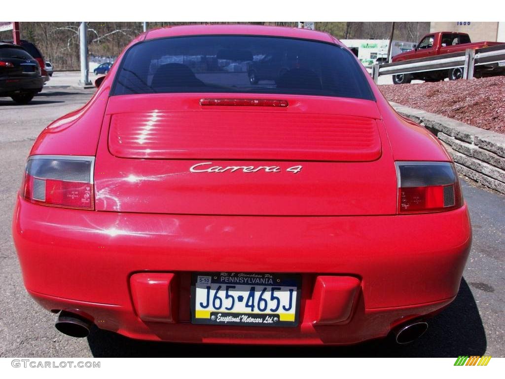 1999 911 Carrera 4 Coupe - Guards Red / Savanna Beige photo #4