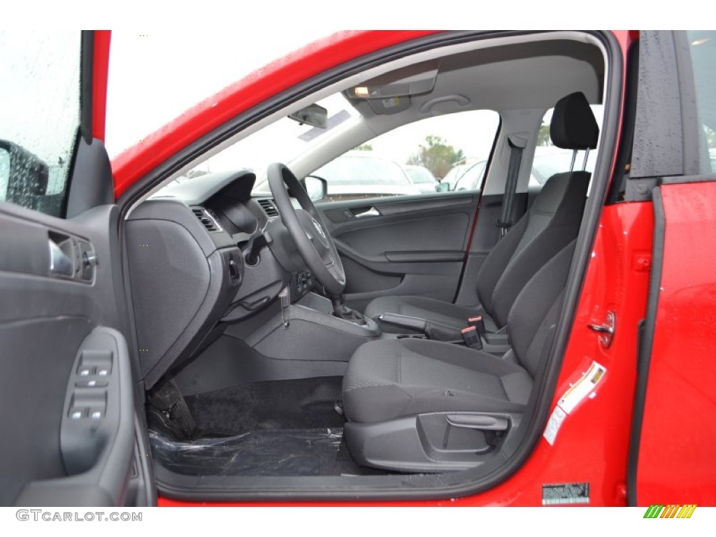 2013 Jetta S Sedan - Tornado Red / Titan Black photo #3