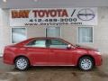 2013 Barcelona Red Metallic Toyota Camry Hybrid LE  photo #1