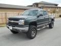 2003 Dark Green Metallic Chevrolet Silverado 1500 LS Extended Cab 4x4  photo #2