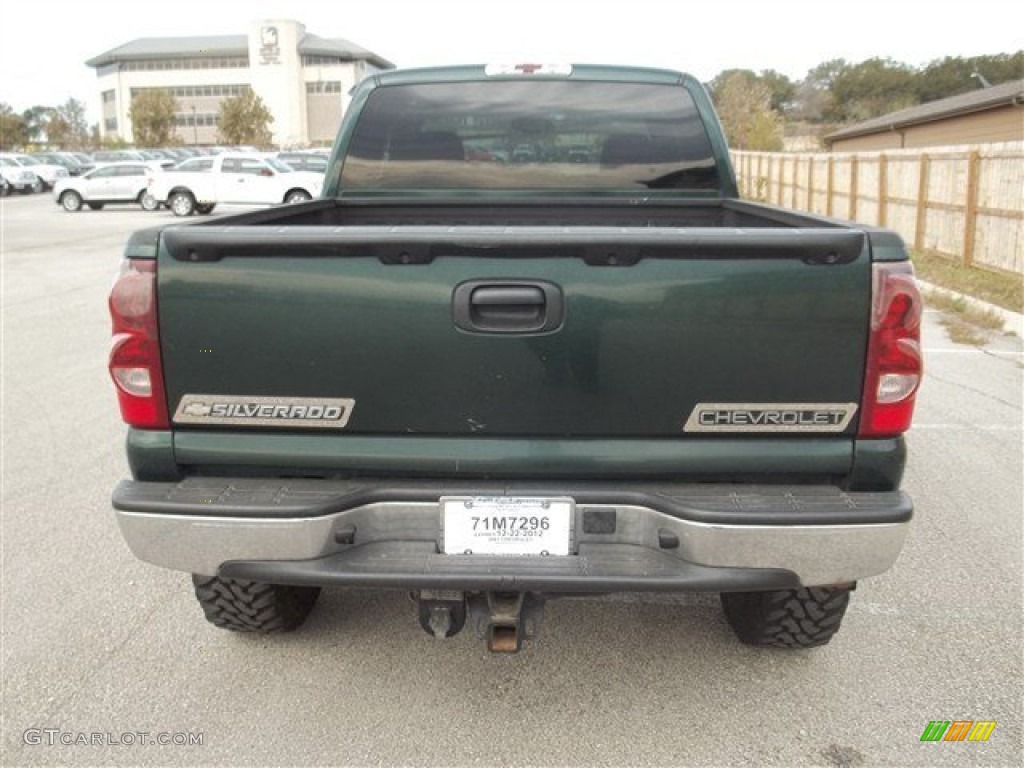 2003 Silverado 1500 LS Extended Cab 4x4 - Dark Green Metallic / Dark Charcoal photo #5