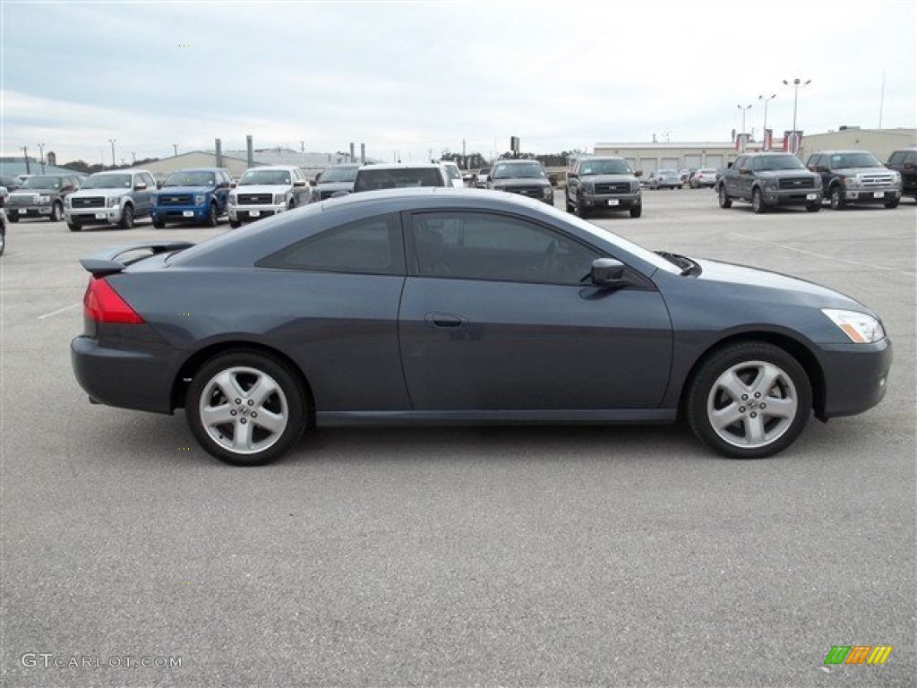 2007 Accord EX-L Coupe - Graphite Pearl / Gray photo #5