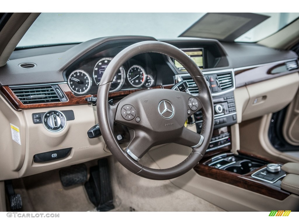 2011 Mercedes-Benz E 350 Sedan Almond/Mocha Dashboard Photo #75310977