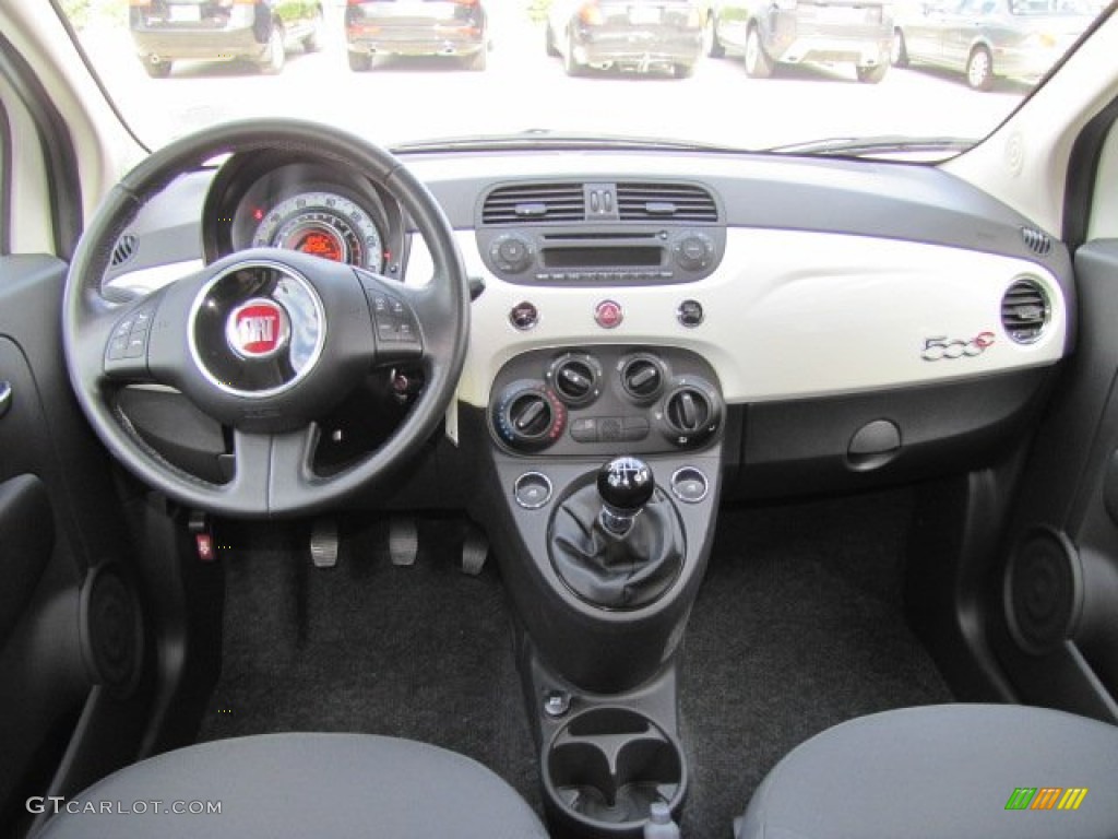 2012 Fiat 500 c cabrio Pop Tessuto Grigio/Nero (Grey/Black) Dashboard Photo #75311571