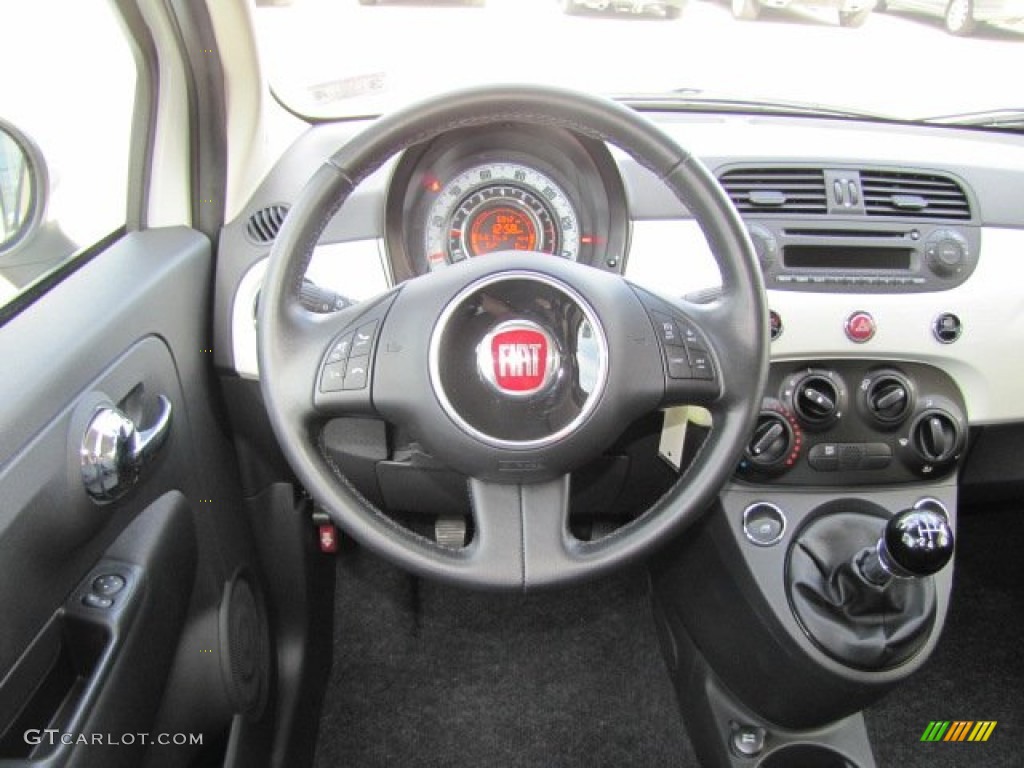 2012 Fiat 500 c cabrio Pop Tessuto Grigio/Nero (Grey/Black) Dashboard Photo #75311610