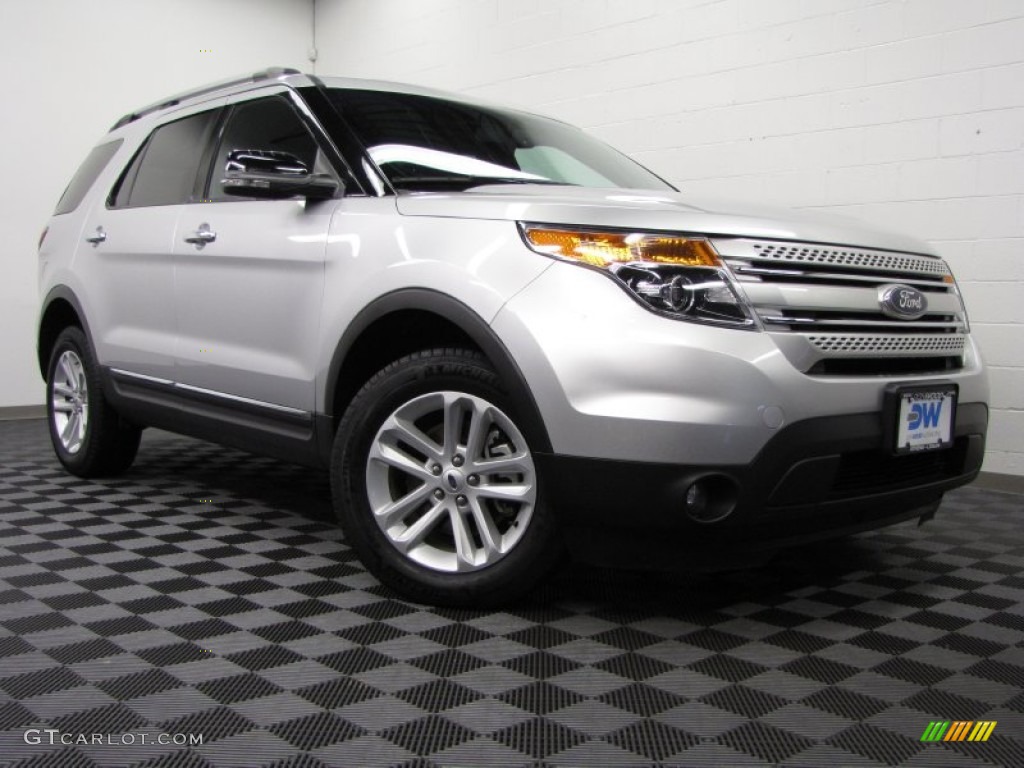 2012 Explorer XLT 4WD - Ingot Silver Metallic / Charcoal Black photo #1