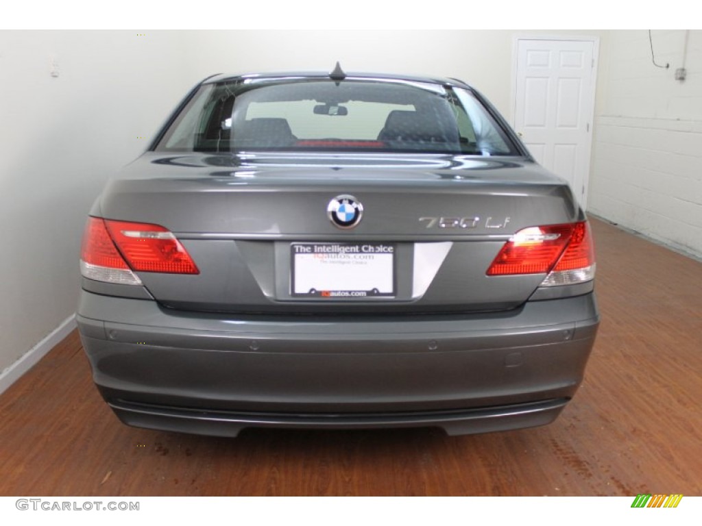 2008 7 Series 750Li Sedan - Titanium Grey Metallic / Black photo #6