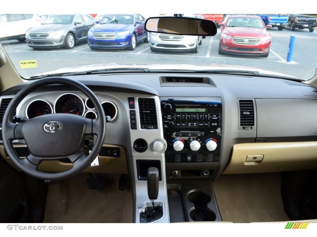 2008 Tundra SR5 TRD CrewMax - Desert Sand Mica / Beige photo #25