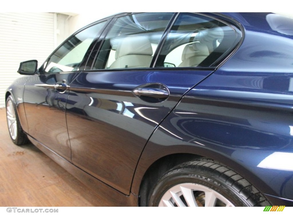 2011 5 Series 550i Sedan - Imperial Blue Metallic / Oyster/Black photo #7