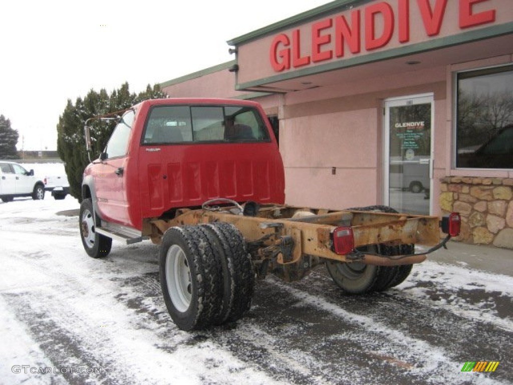 1995 C/K 3500 C3500 Cheyenne Regular Cab Dually - Victory Red / Gray photo #5