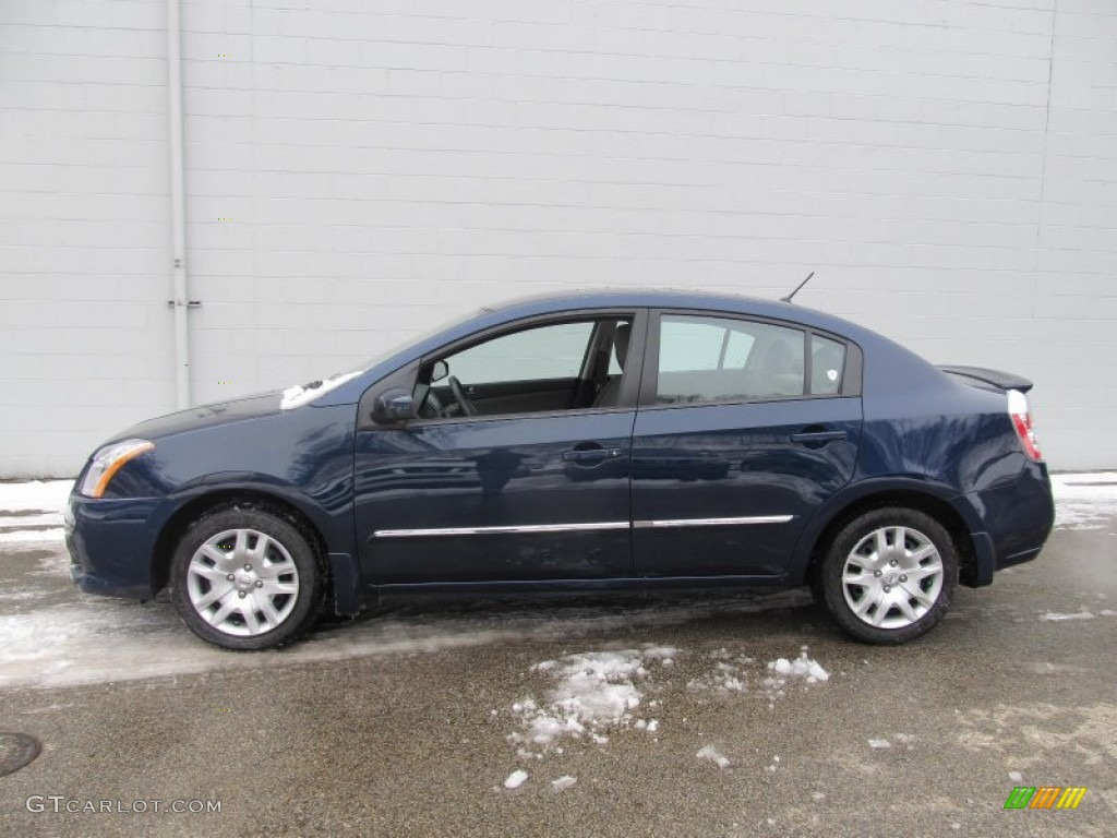 2012 Sentra 2.0 S - Blue Onyx / Charcoal photo #2