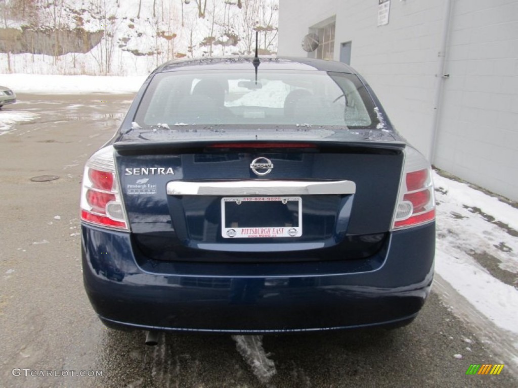 2012 Sentra 2.0 S - Blue Onyx / Charcoal photo #4