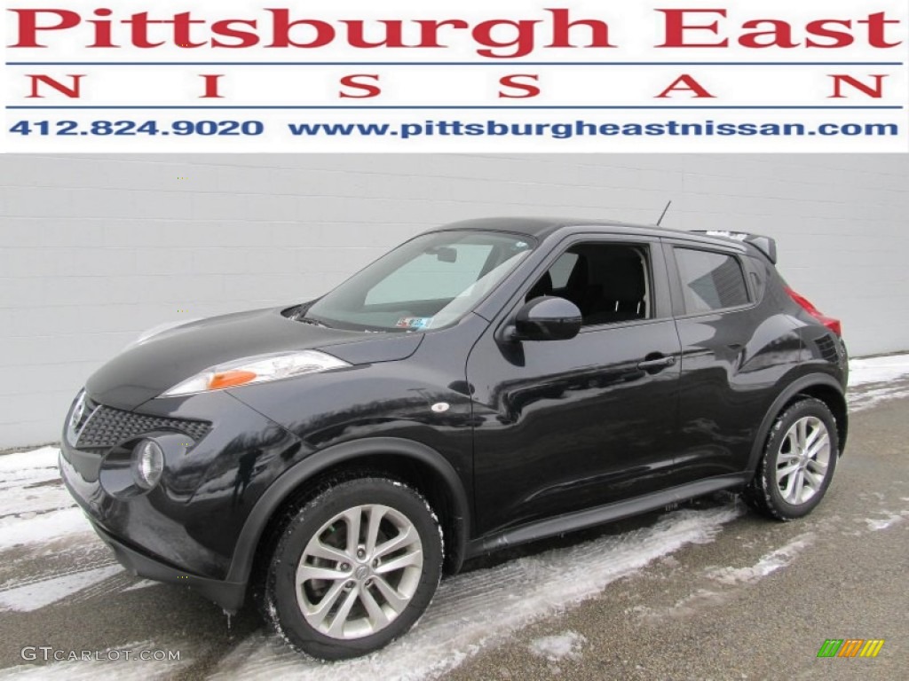 2011 Juke SV AWD - Sapphire Black / Black/Silver Trim photo #1