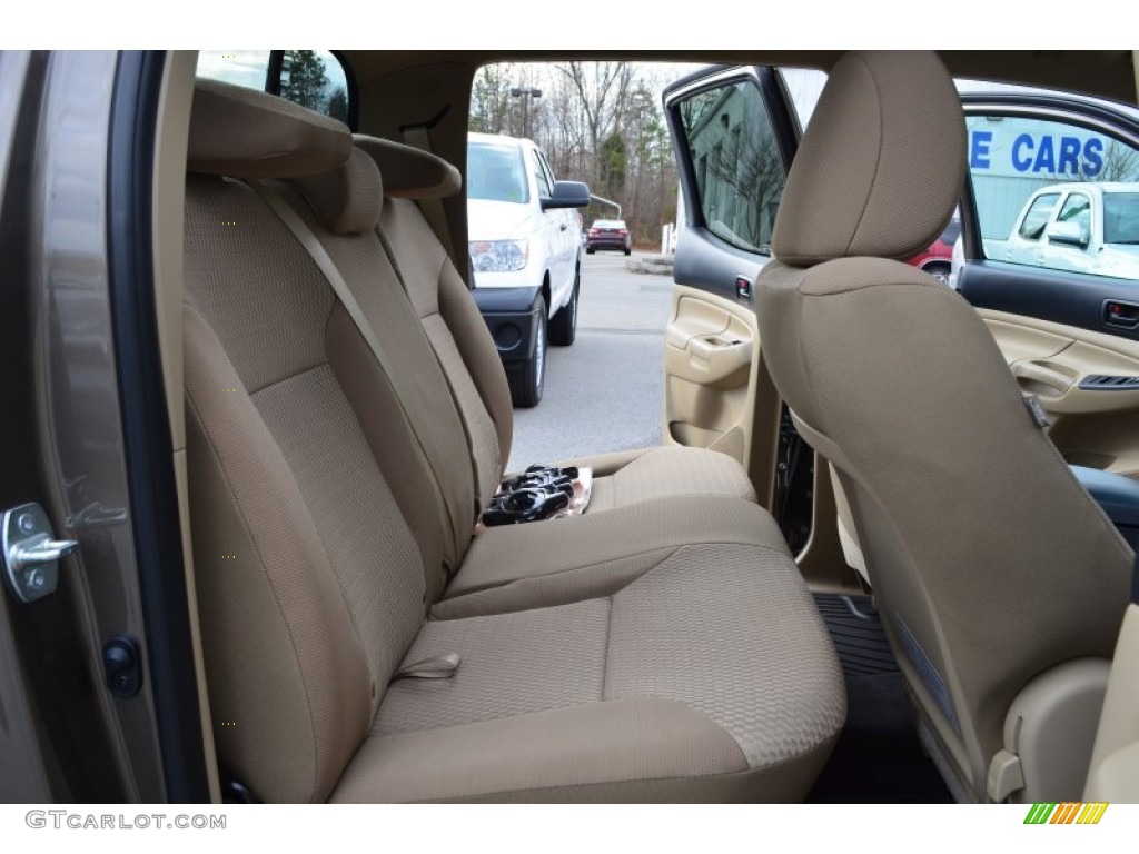 Sand Beige Interior 2013 Toyota Tacoma Double Cab Photo #75315367