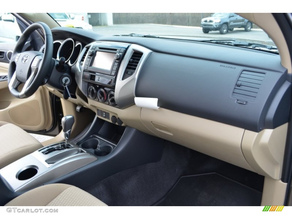 2013 Toyota Tacoma Double Cab Sand Beige Dashboard Photo #75315397
