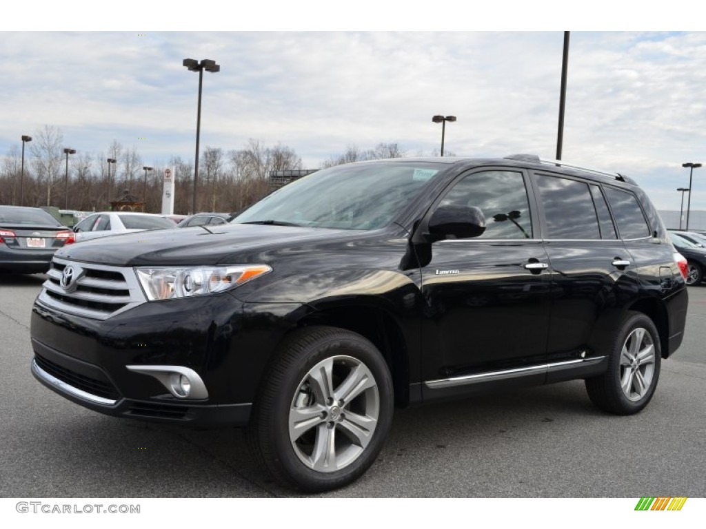 2013 Highlander Limited - Black / Sand Beige photo #1