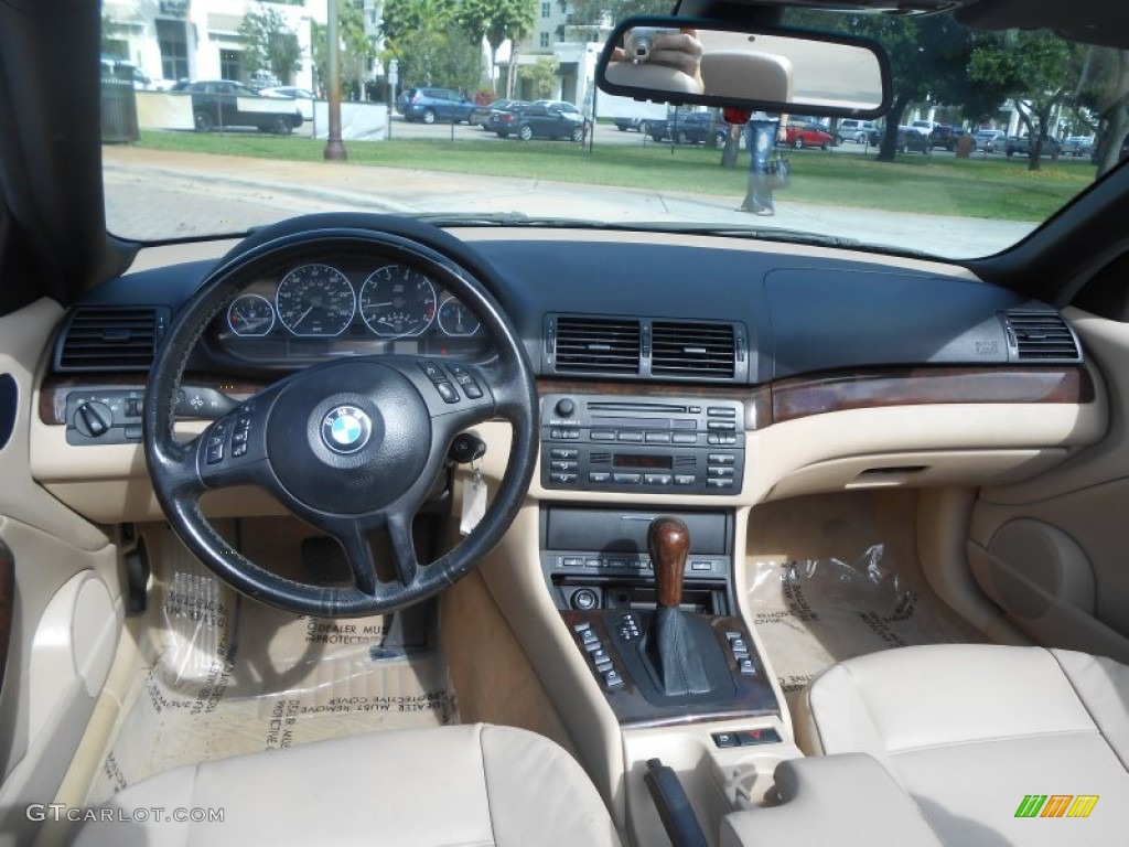 2003 BMW 3 Series 330i Convertible Sand Dashboard Photo #75315717
