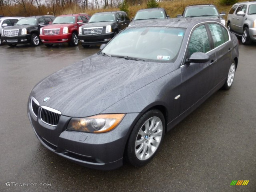 2006 3 Series 330xi Sedan - Sparkling Graphite Metallic / Black photo #3