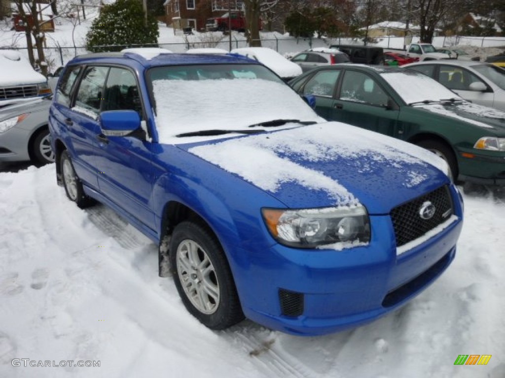2008 Forester 2.5 X Sports - WR Blue Mica / Anthracite Black photo #1