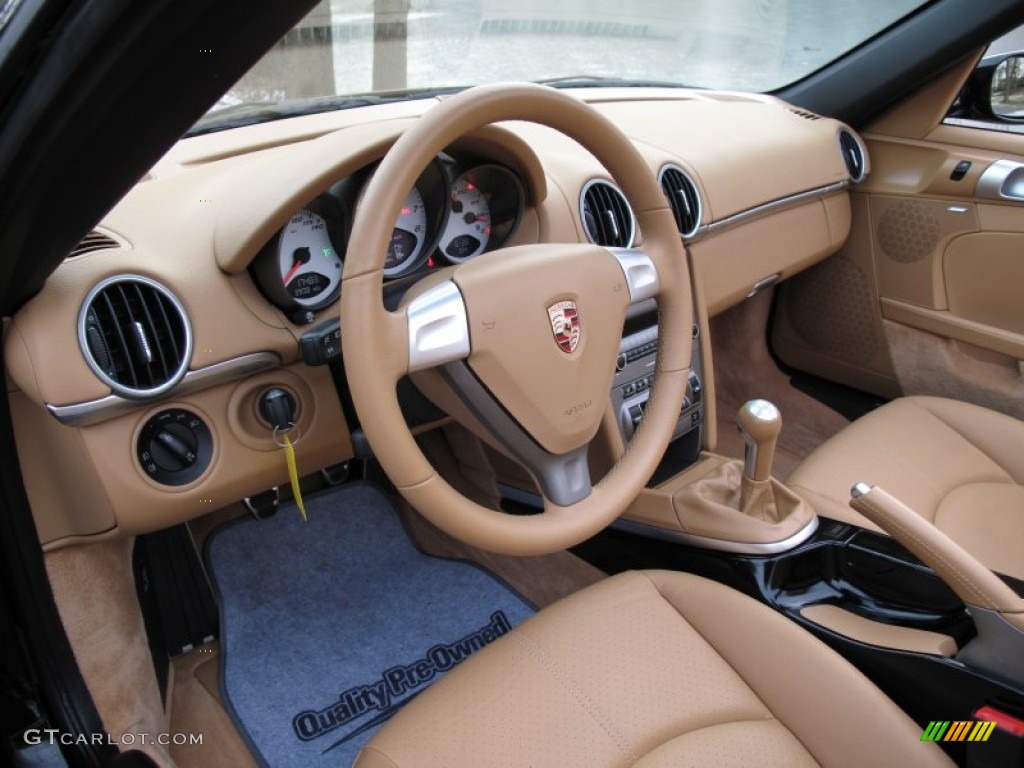 Sand Beige Interior 2007 Porsche Boxster S Photo #75316674