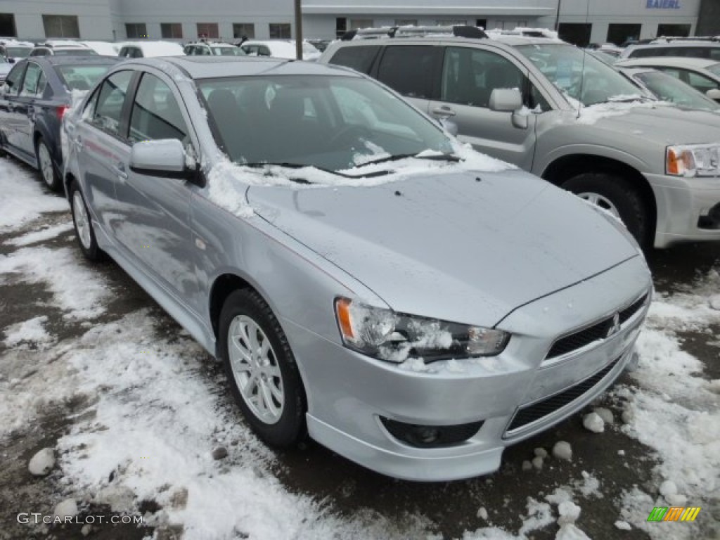 2011 Lancer ES - Apex Silver Metallic / Black photo #1