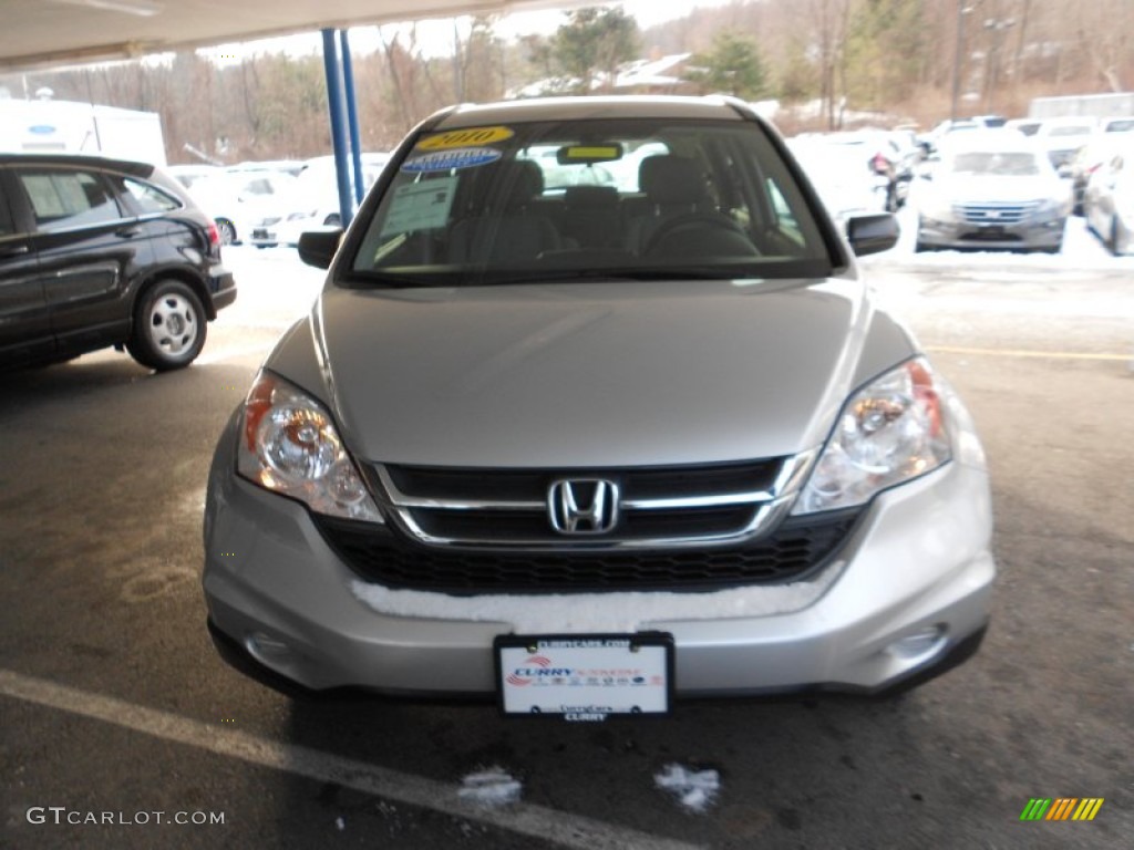 2010 CR-V LX AWD - Alabaster Silver Metallic / Gray photo #3