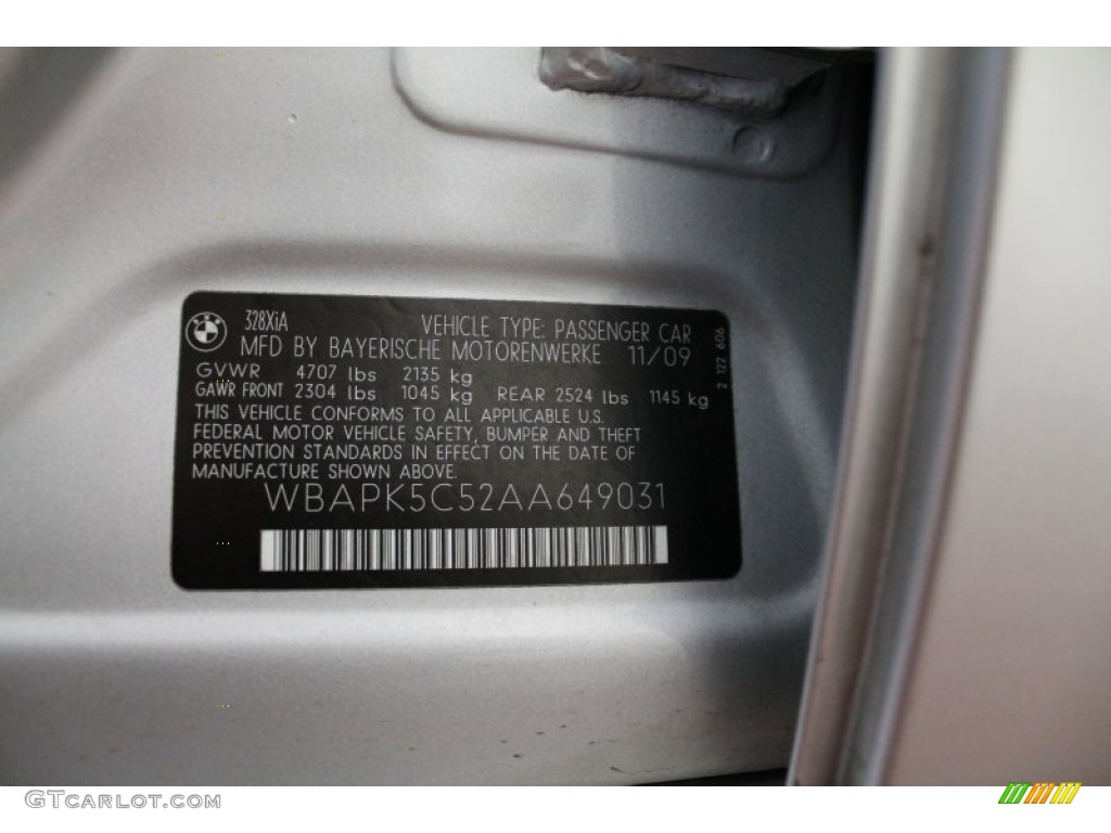 2010 3 Series 328i xDrive Sedan - Titanium Silver Metallic / Gray Dakota Leather photo #15