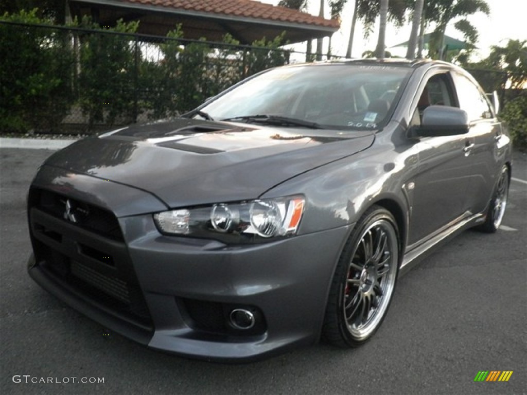 Graphite Gray Pearl 2008 Mitsubishi Lancer Evolution GSR Exterior Photo #75317466