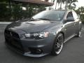 2008 Graphite Gray Pearl Mitsubishi Lancer Evolution GSR  photo #6