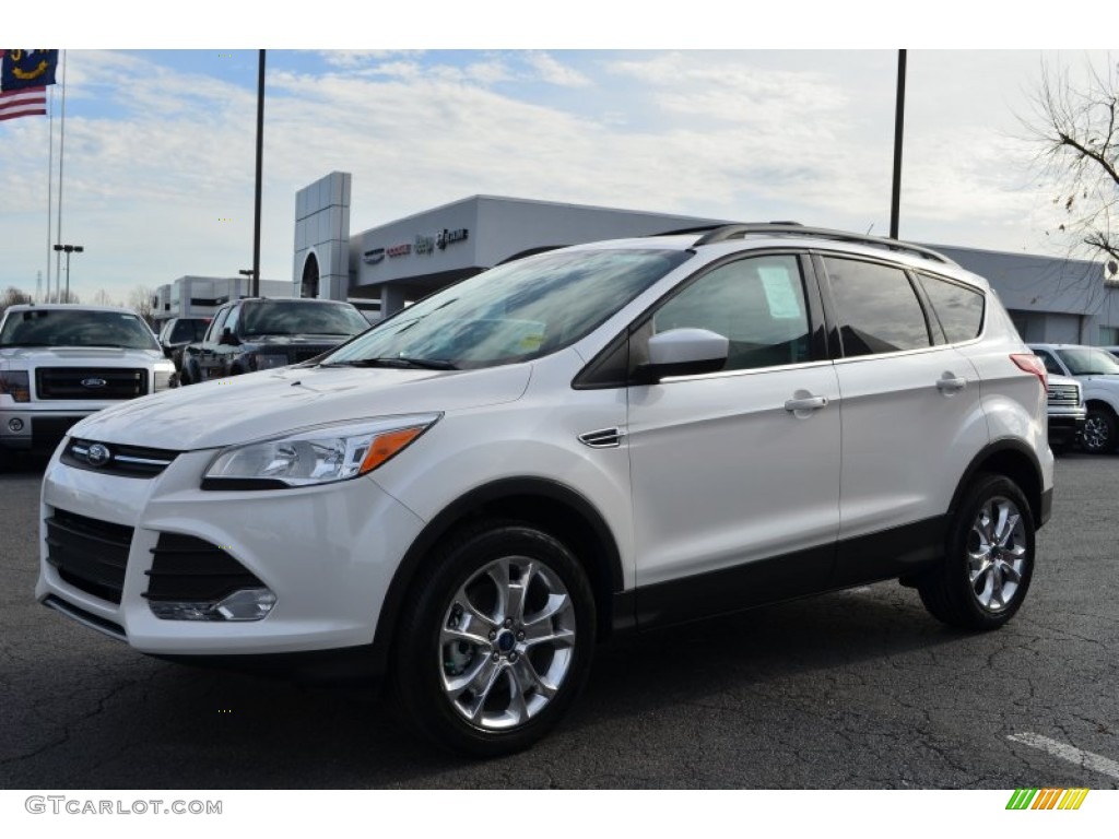 2013 Escape SE 2.0L EcoBoost - White Platinum Metallic Tri-Coat / Medium Light Stone photo #6