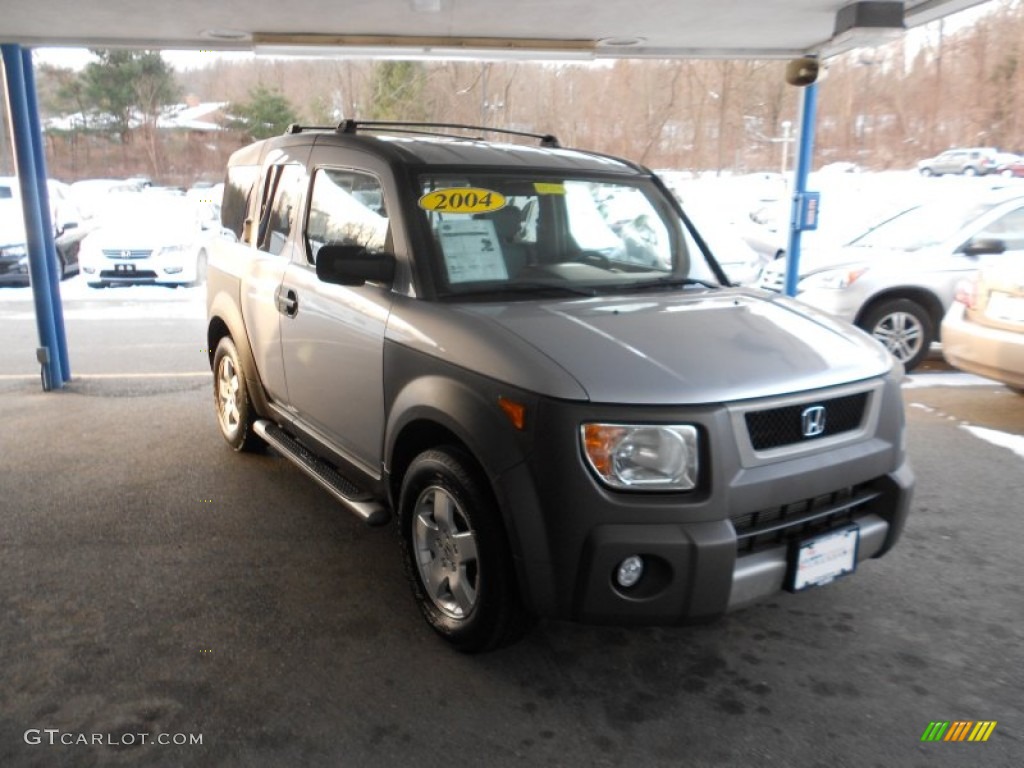 2004 Element EX AWD - Satin Silver Metallic / Gray photo #1