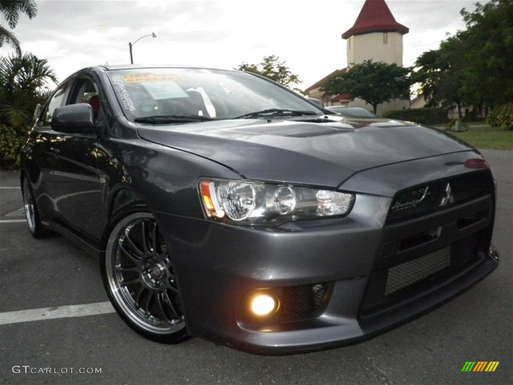 Graphite Gray Pearl 2008 Mitsubishi Lancer Evolution GSR Exterior Photo #75318057