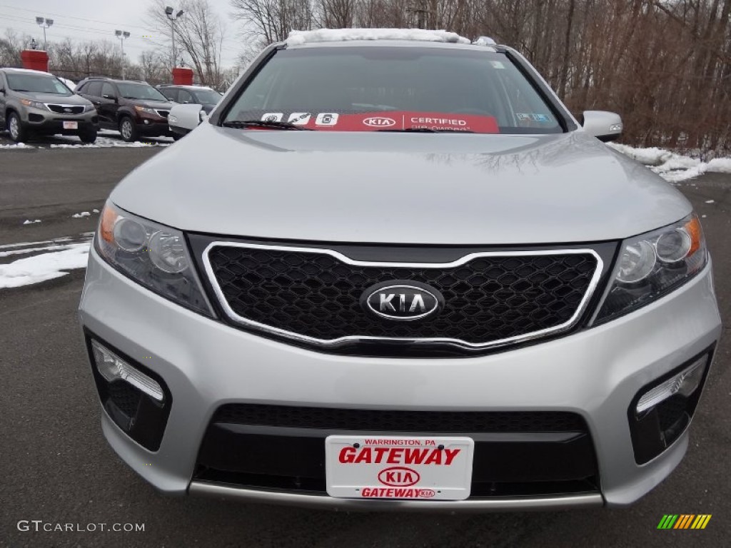 2011 Sorento SX V6 AWD - Bright Silver / Black photo #3