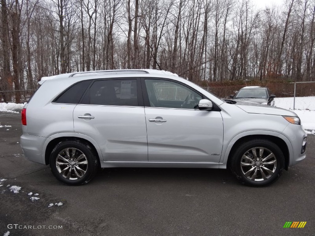 2011 Sorento SX V6 AWD - Bright Silver / Black photo #5