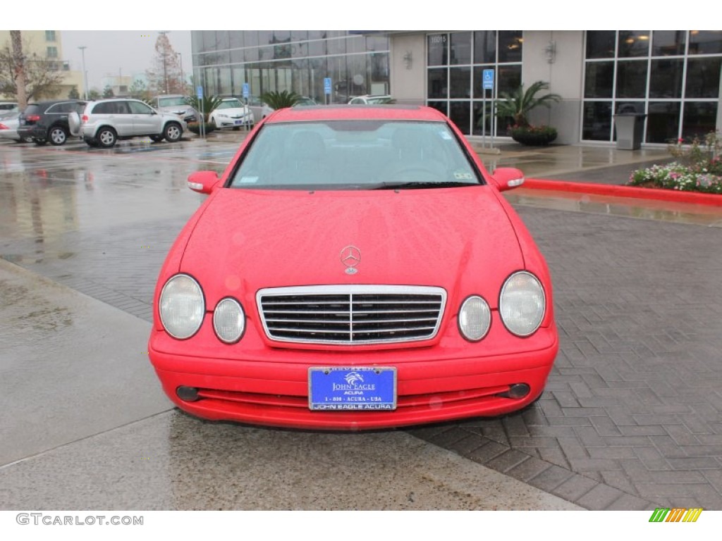 2002 CLK 430 Coupe - Magma Red / designo Light Brown photo #3