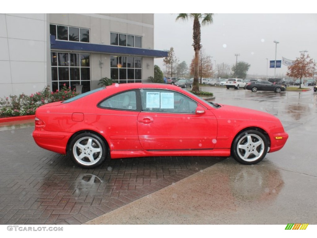 2002 CLK 430 Coupe - Magma Red / designo Light Brown photo #6