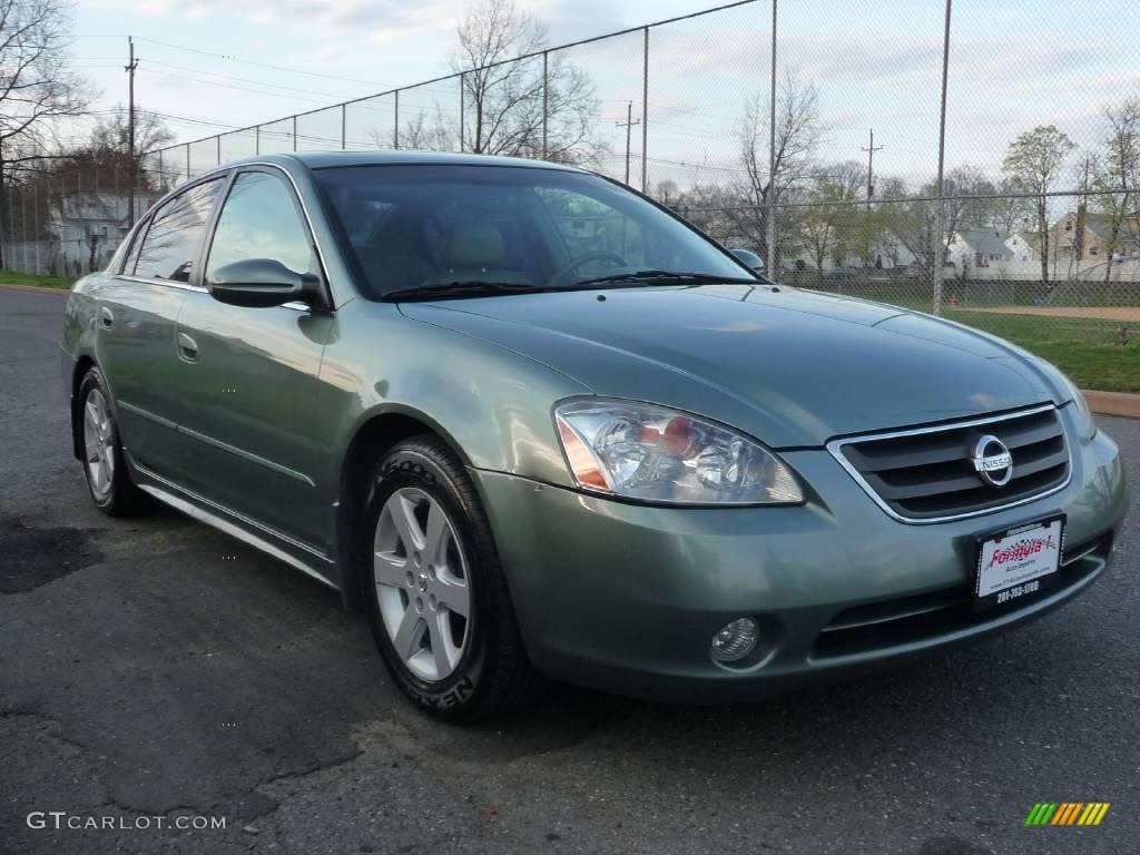 2003 Altima 2.5 SL - Mystic Emerald Green / Blond photo #2